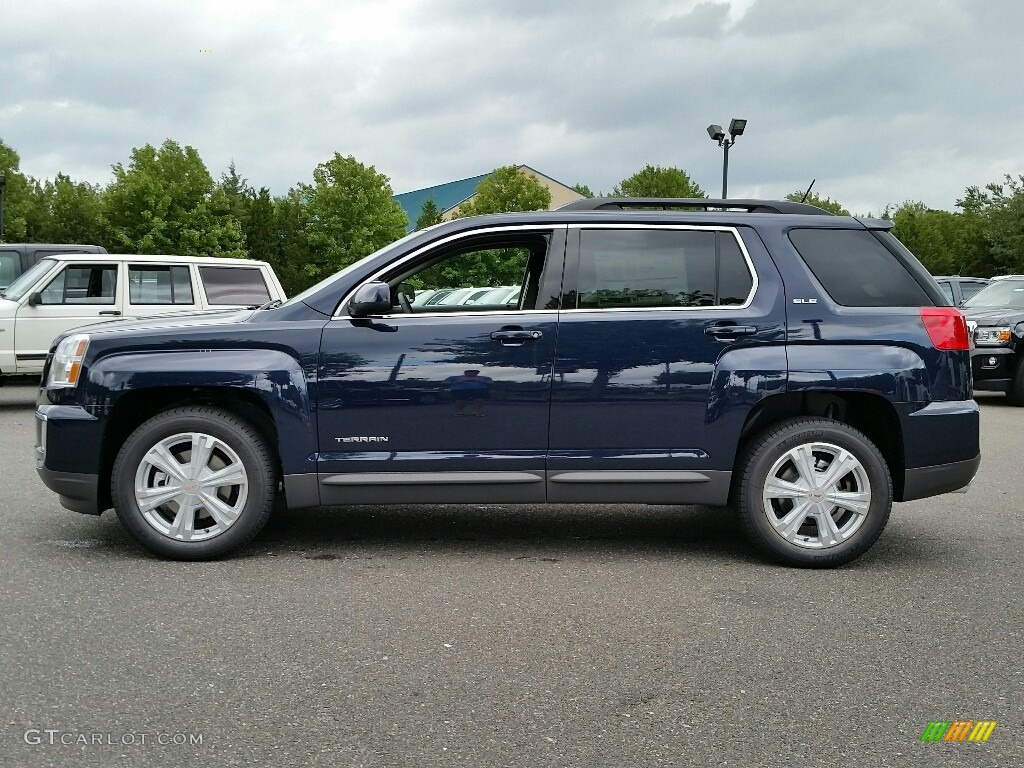 Dark Sapphire Blue Metallic 2017 GMC Terrain SLE Exterior Photo #115579325