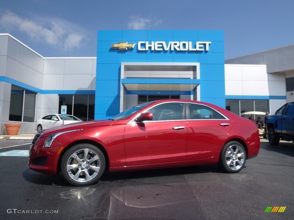 2013 ATS 2.0L Turbo AWD - Crystal Red Tintcoat / Jet Black/Jet Black Accents photo #1