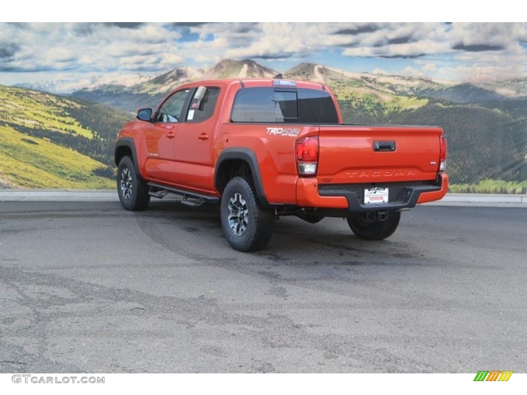 Inferno Orange 2017 Toyota Tacoma TRD Off Road Double Cab 4x4 Exterior Photo #115580531