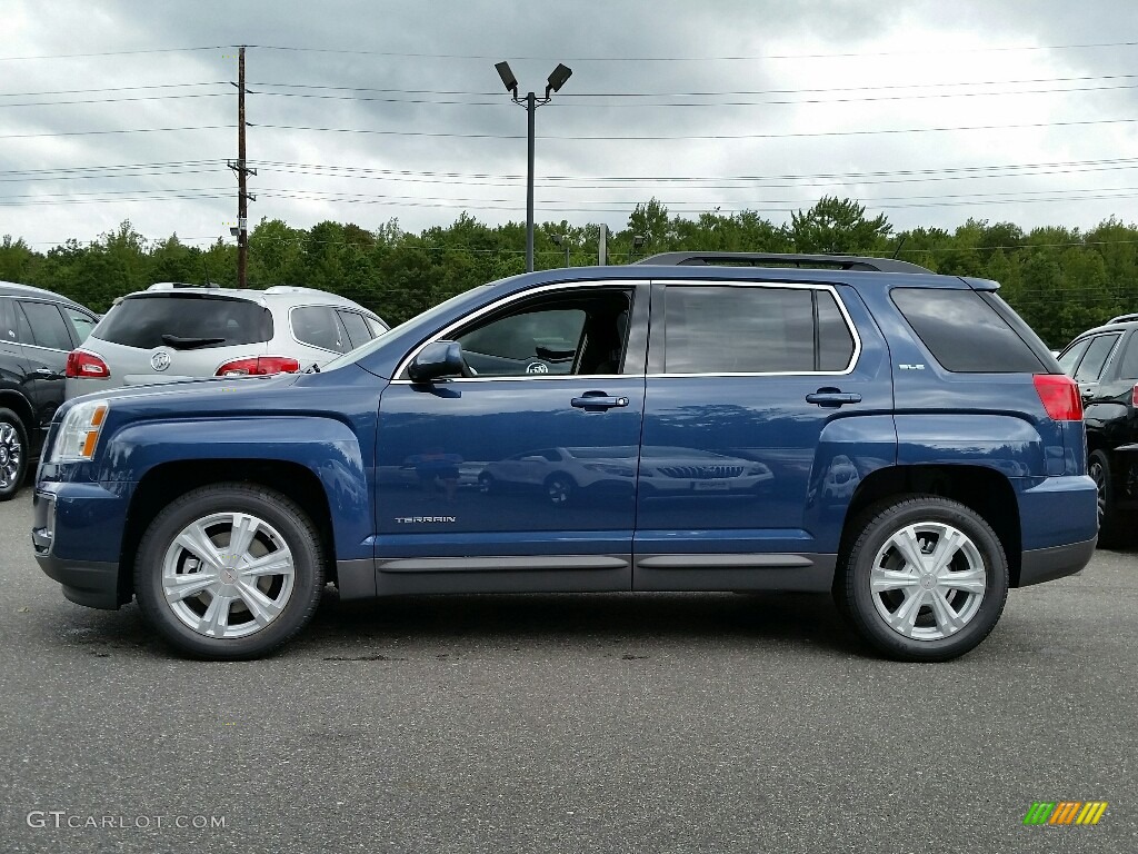 Slate Blue Metallic 2017 GMC Terrain SLE Exterior Photo #115581057