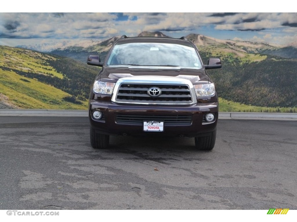 2016 Sequoia SR5 4x4 - Sizzling Crimson Mica / Gray photo #2