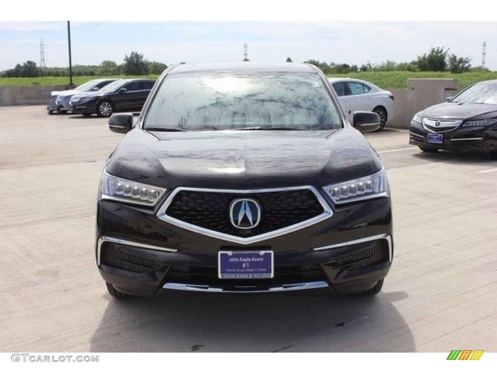 2017 MDX Technology - Crystal Black Pearl / Parchment photo #2