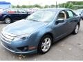 2012 Steel Blue Metallic Ford Fusion SE  photo #3