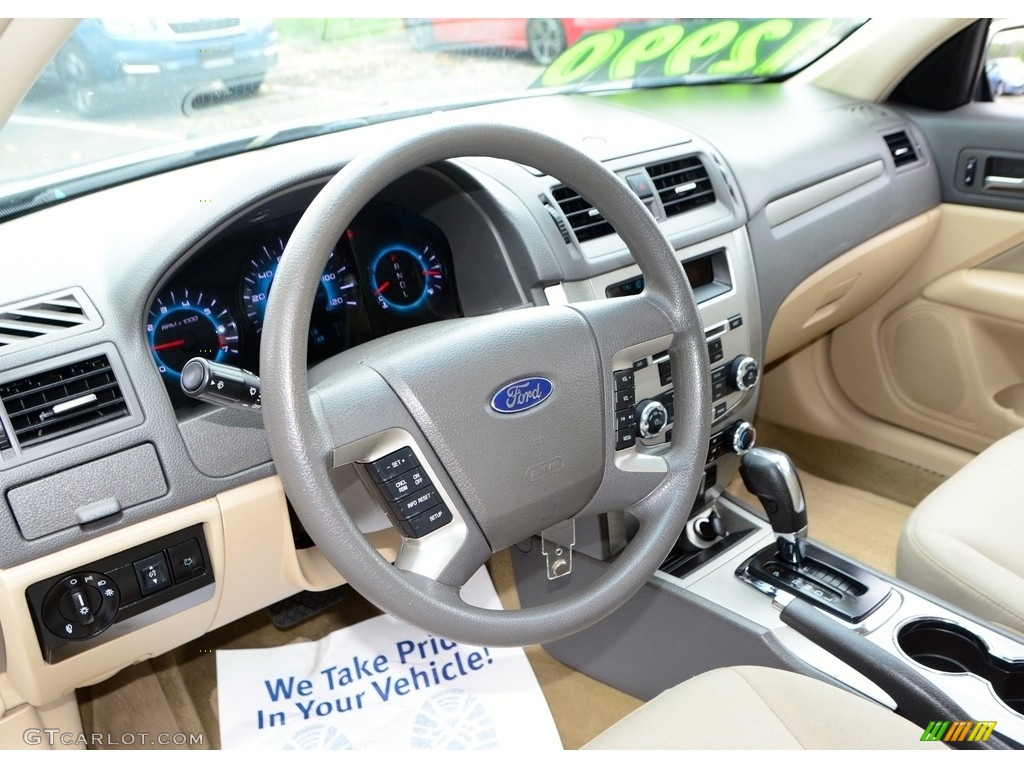 2012 Fusion SE - Steel Blue Metallic / Medium Light Stone photo #5