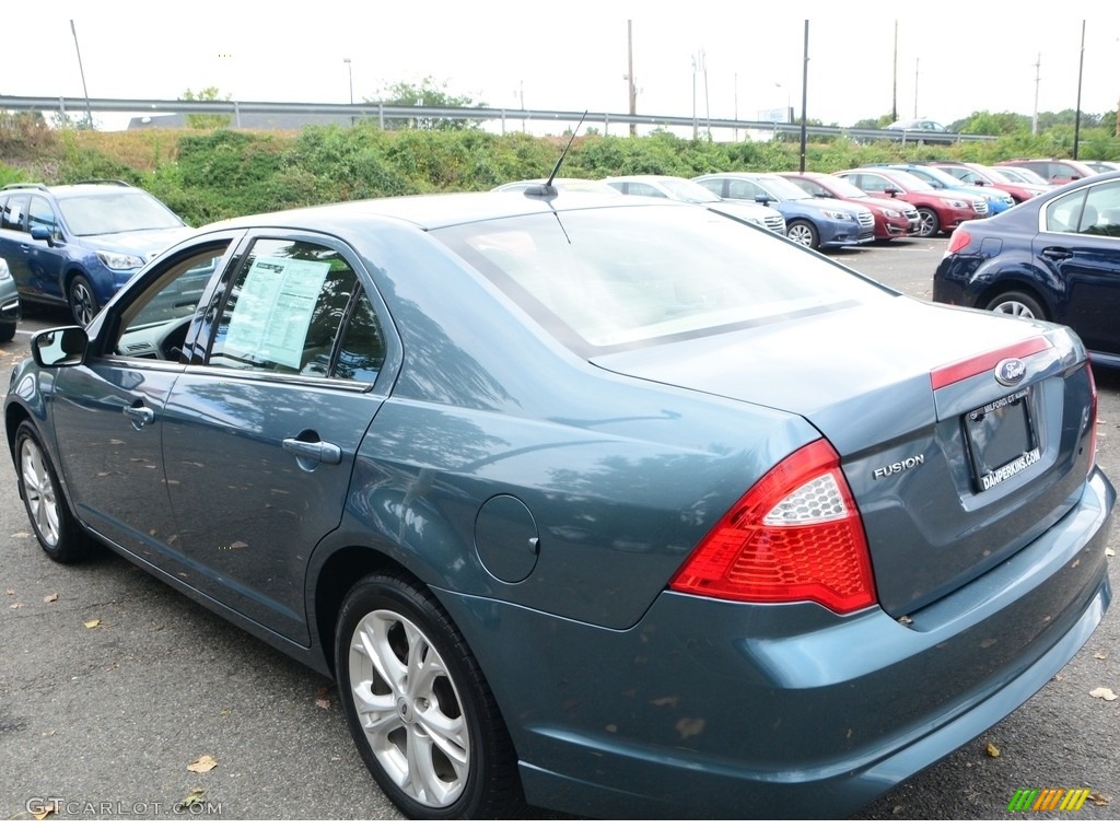2012 Fusion SE - Steel Blue Metallic / Medium Light Stone photo #10