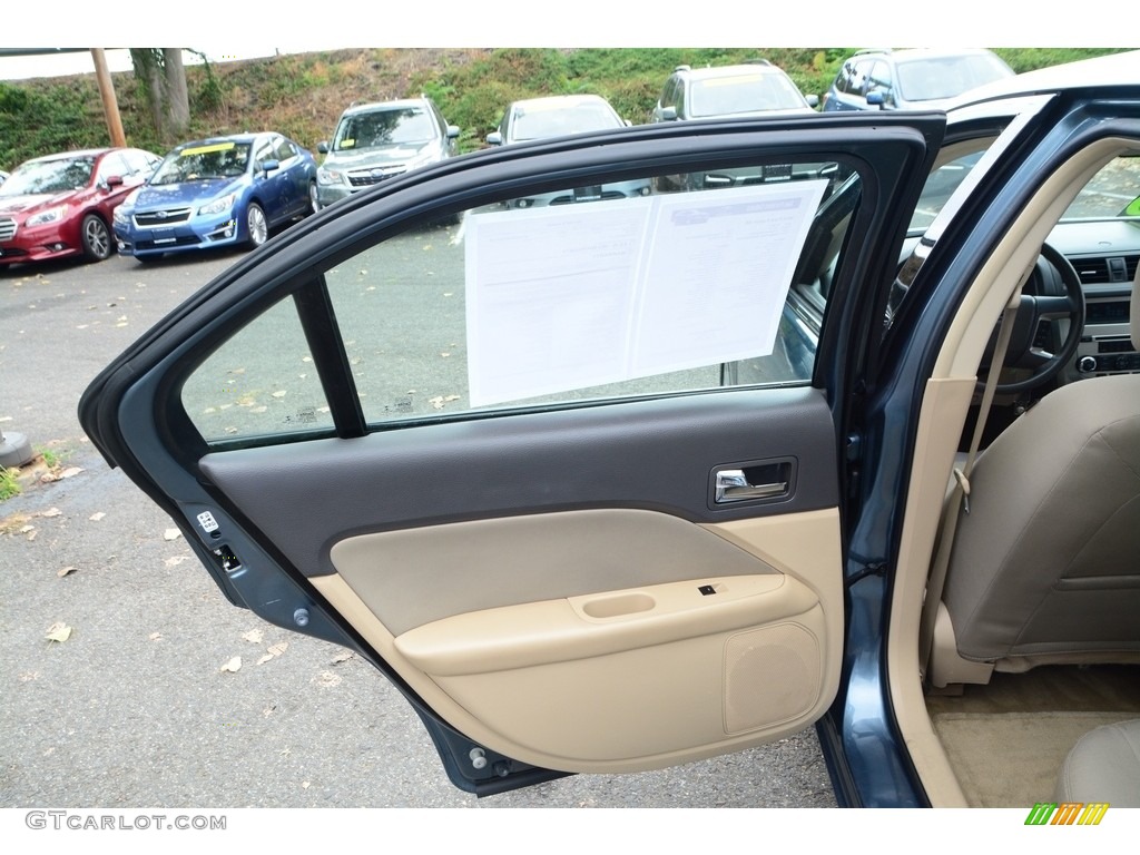 2012 Fusion SE - Steel Blue Metallic / Medium Light Stone photo #20