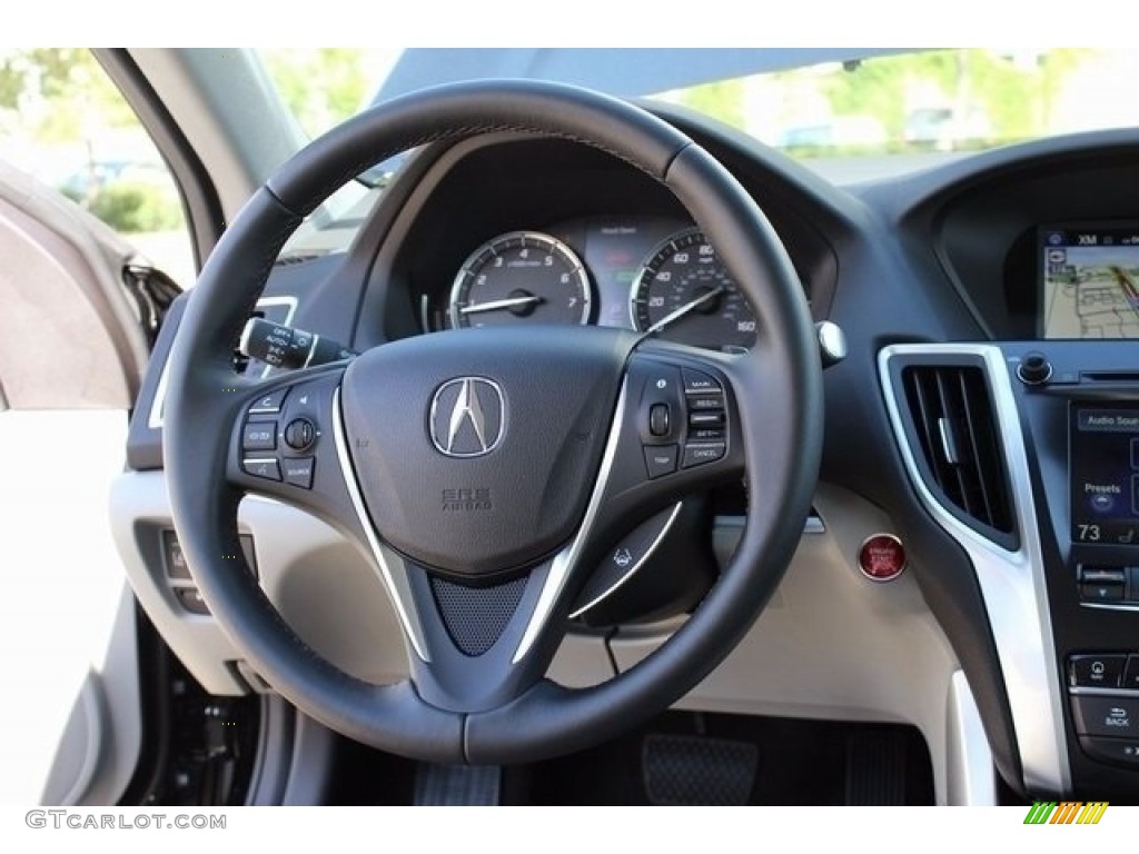 2017 Acura TLX Technology Sedan Graystone Steering Wheel Photo #115586693
