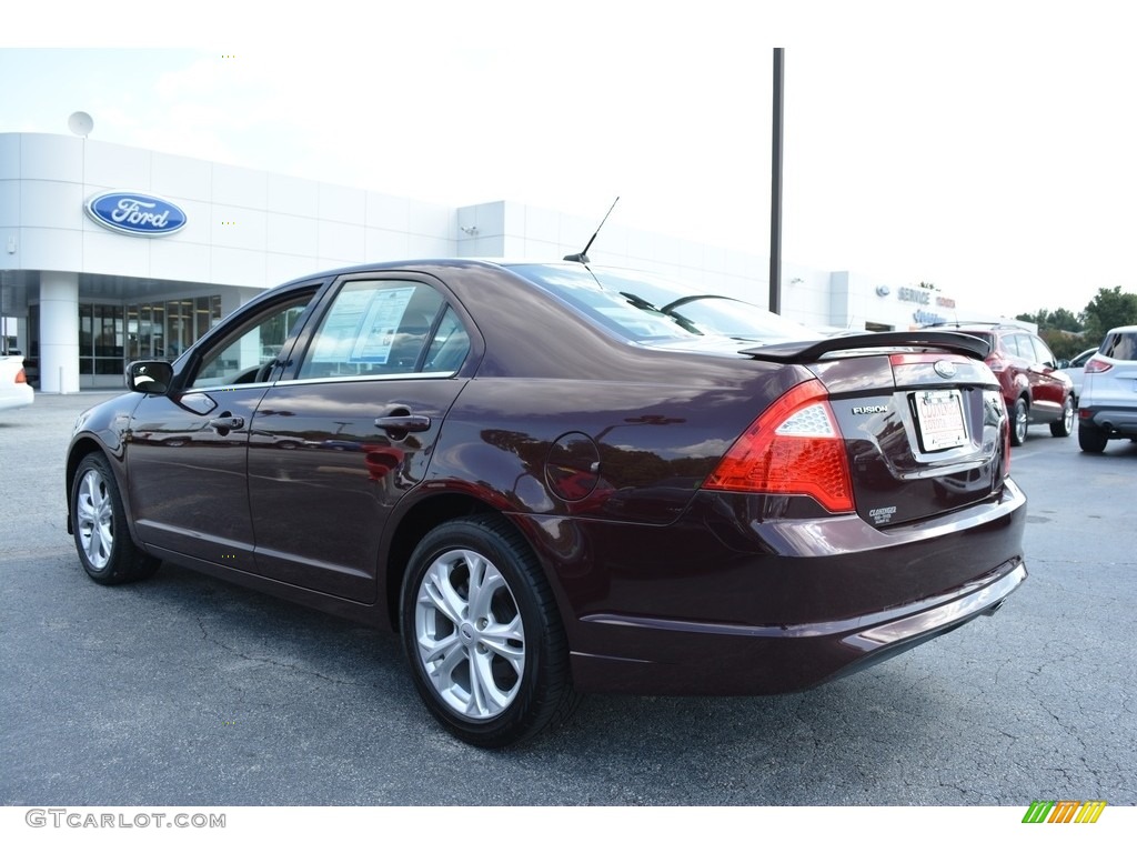 2012 Fusion SE - Bordeaux Reserve Metallic / Medium Light Stone photo #5