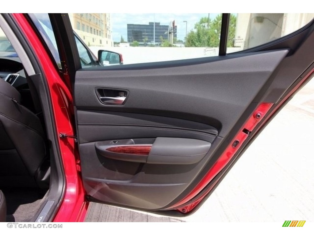 2017 Acura TLX Sedan Ebony Door Panel Photo #115588130