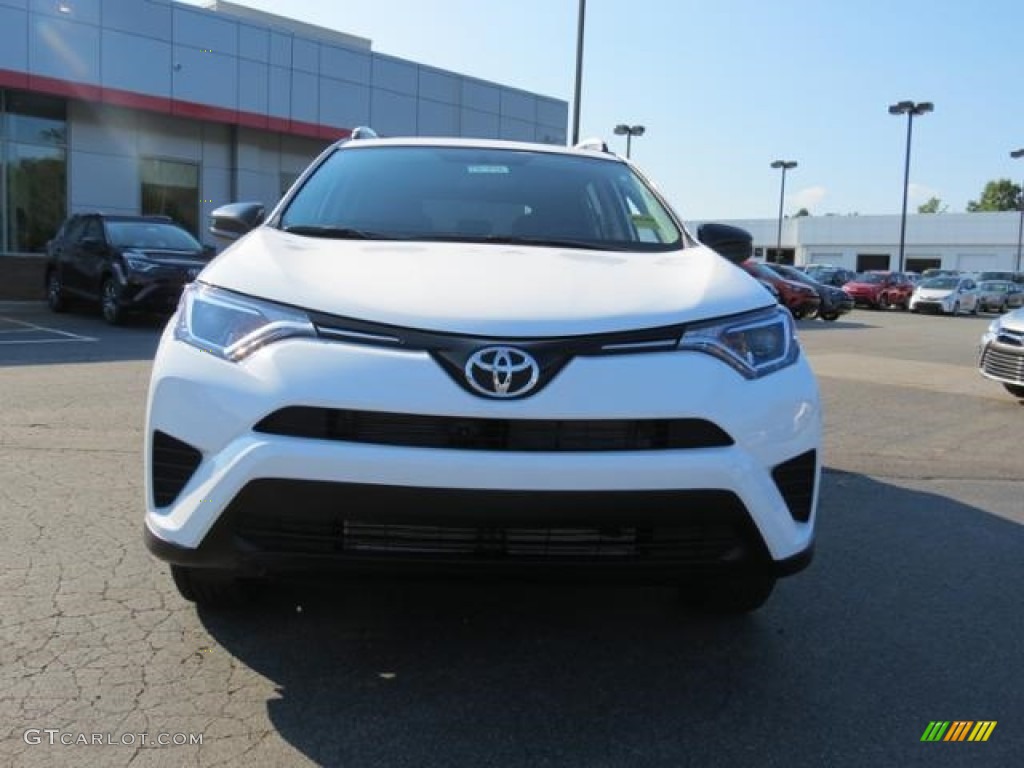 2016 RAV4 LE AWD - Super White / Black photo #2