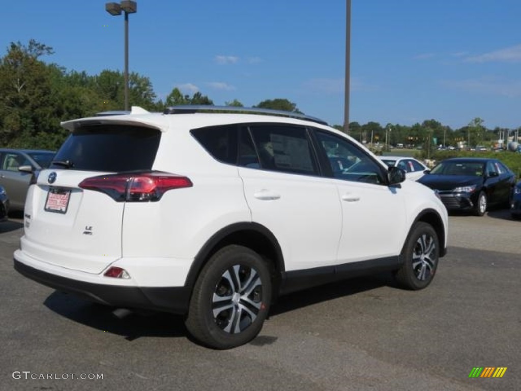 2016 RAV4 LE AWD - Super White / Black photo #22