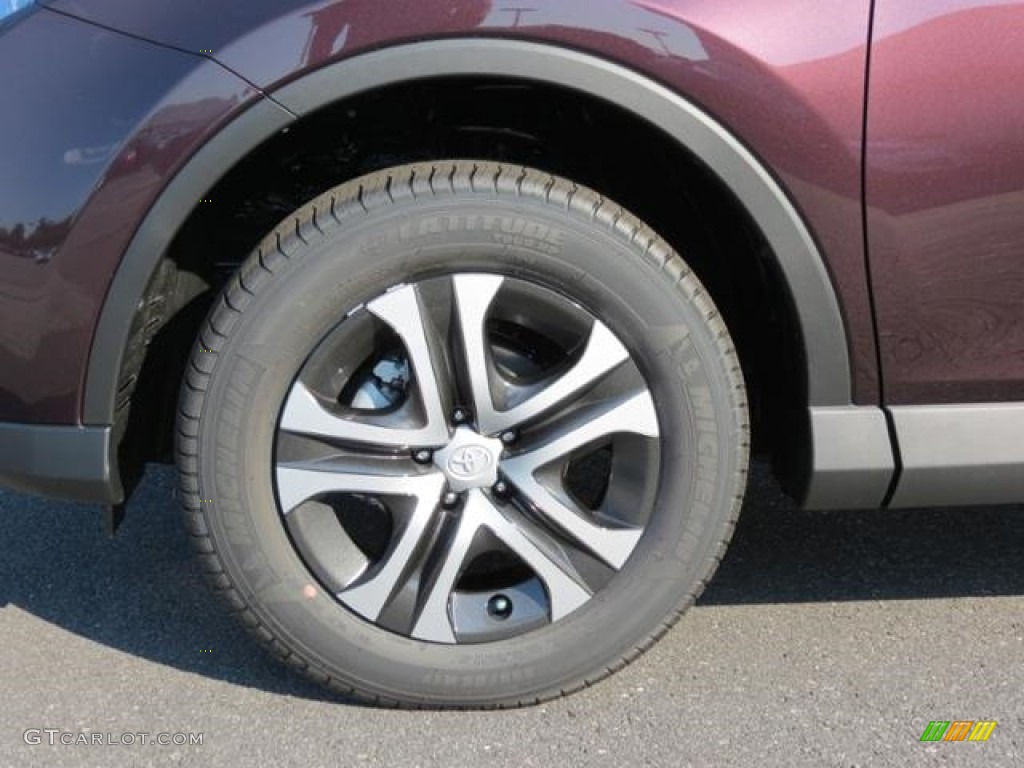 2016 RAV4 LE - Black Currant Metallic / Black photo #4