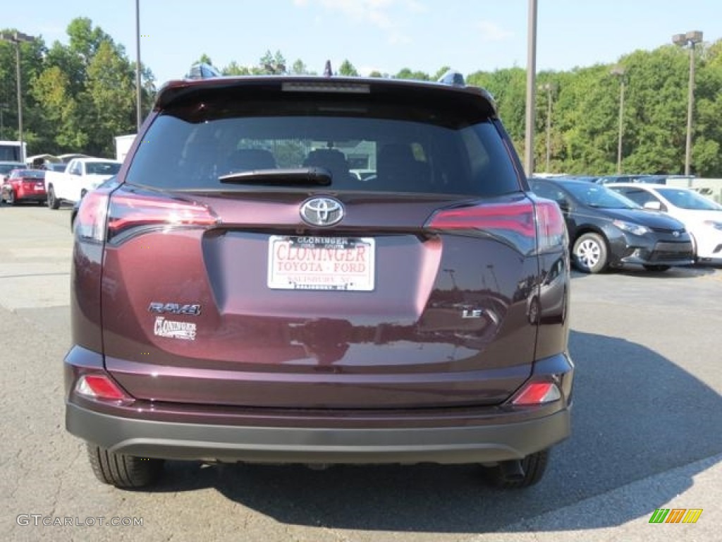 2016 RAV4 LE - Black Currant Metallic / Black photo #23