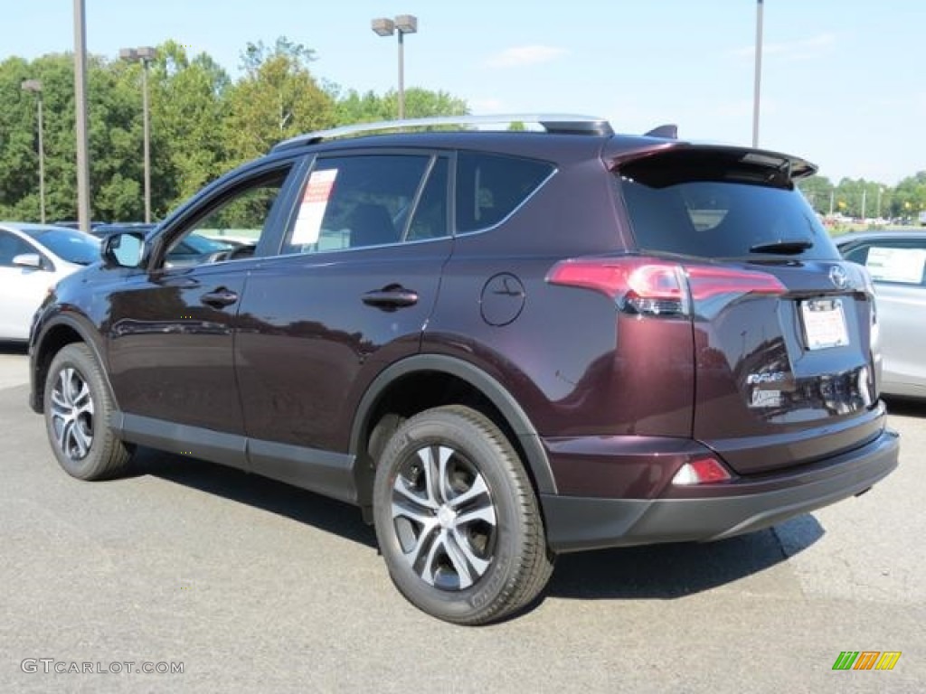 2016 RAV4 LE - Black Currant Metallic / Black photo #24
