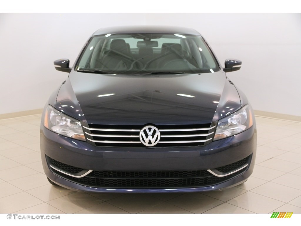 2015 Passat Wolfsburg Edition Sedan - Night Blue Metallic / Titan Black photo #2