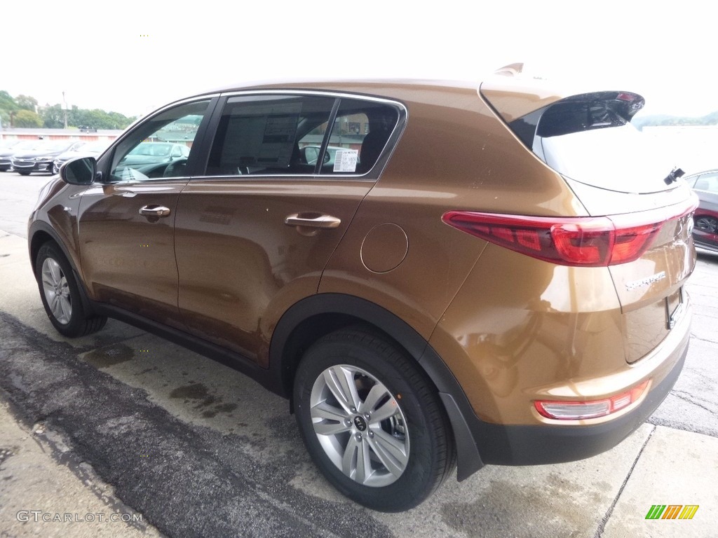 2017 Sportage LX AWD - Burnished Copper / Black photo #5