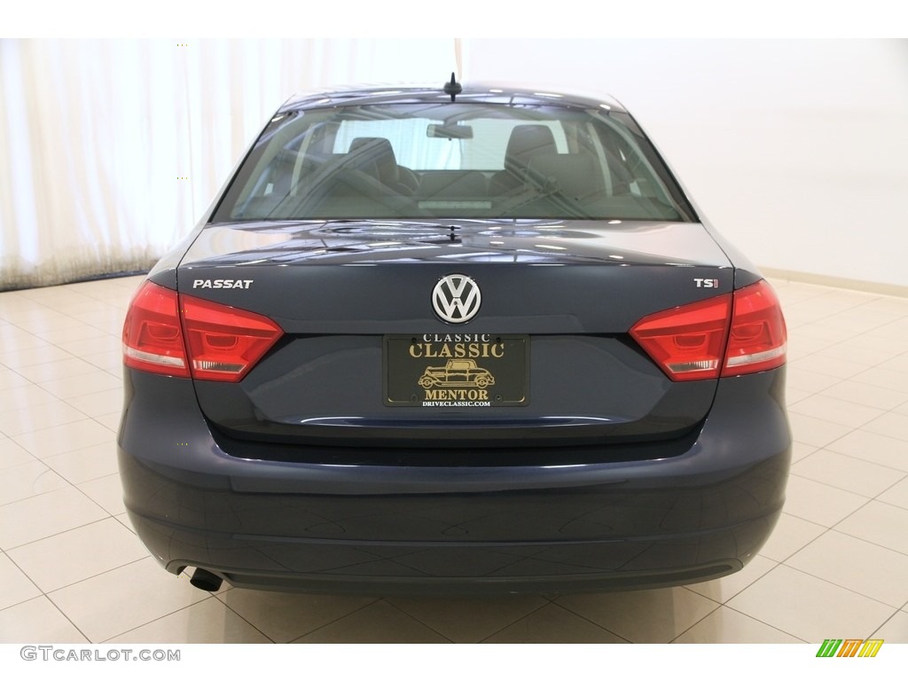 2015 Passat Wolfsburg Edition Sedan - Night Blue Metallic / Titan Black photo #15