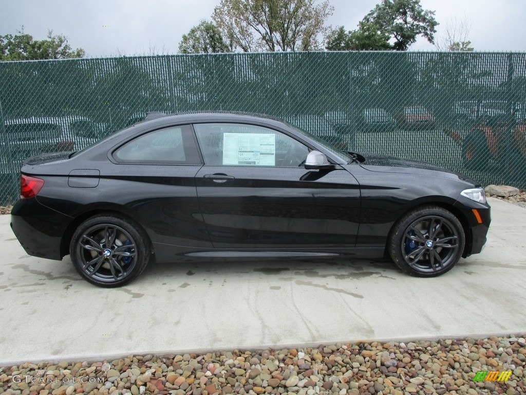 Black Sapphire Metallic 2017 BMW 2 Series M240i xDrive Coupe Exterior Photo #115594303