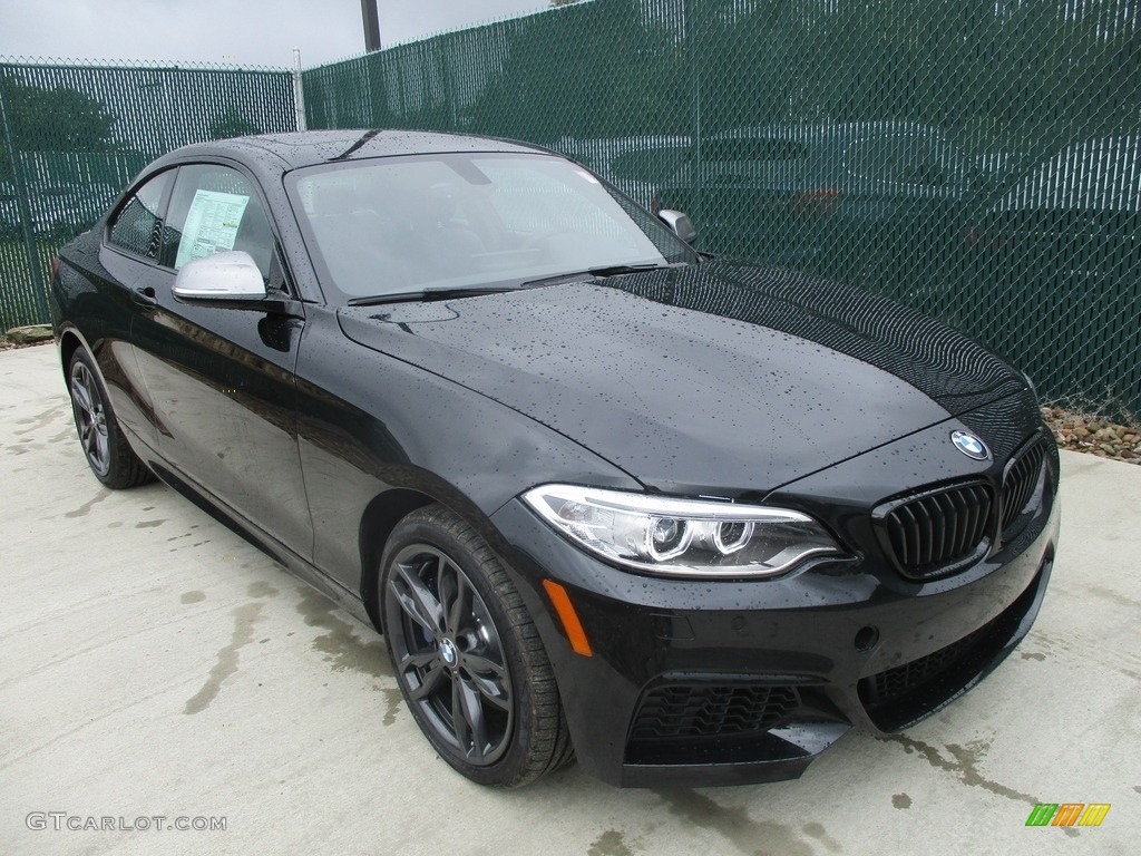 Black Sapphire Metallic 2017 BMW 2 Series M240i xDrive Coupe Exterior Photo #115594381