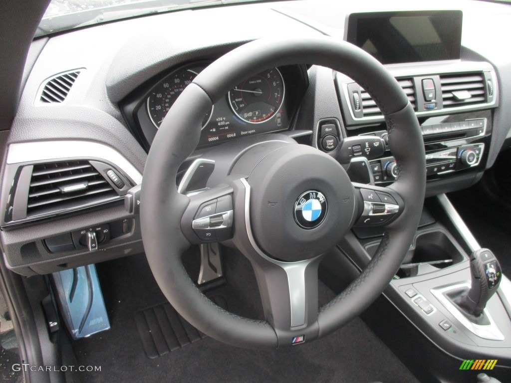 2017 BMW 2 Series M240i xDrive Coupe Black Steering Wheel Photo #115594585
