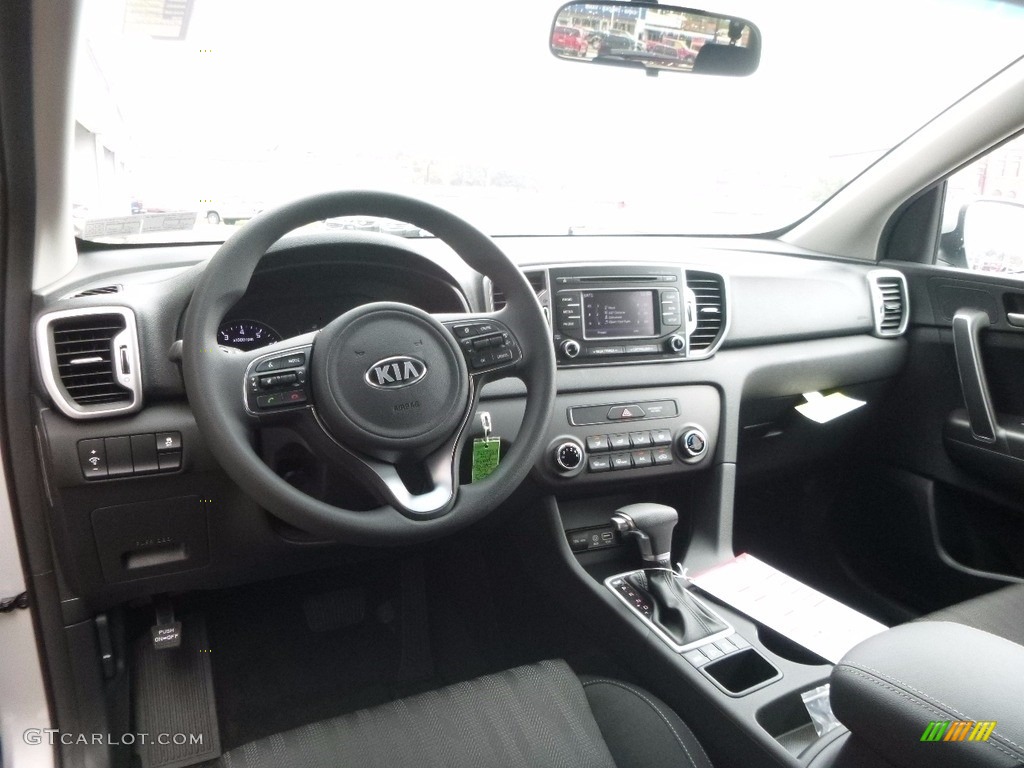 Black Interior 2017 Kia Sportage LX AWD Photo #115594843