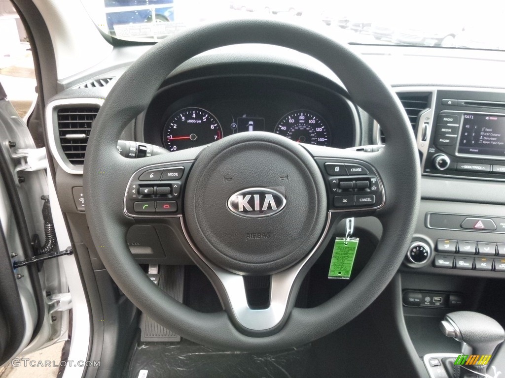 2017 Kia Sportage LX AWD Black Steering Wheel Photo #115594915