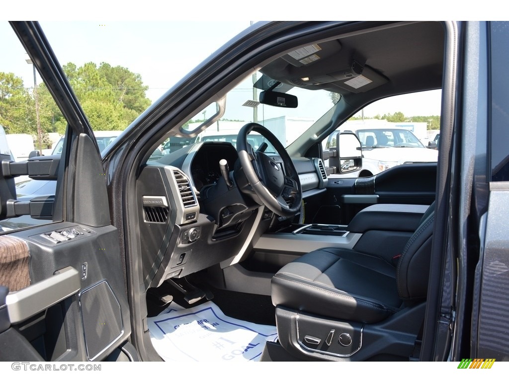Black Interior 2017 Ford F250 Super Duty Lariat Crew Cab 4x4 Photo #115596649