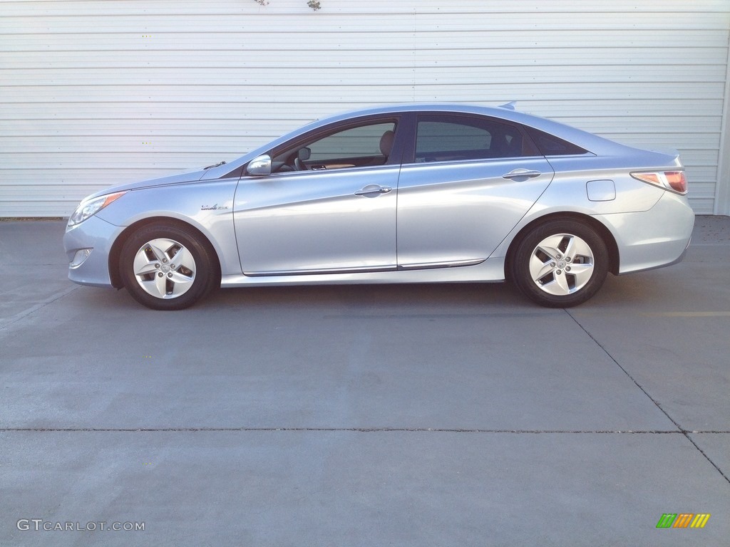 2011 Sonata Hybrid - Blue Sky Metallic / Gray photo #3
