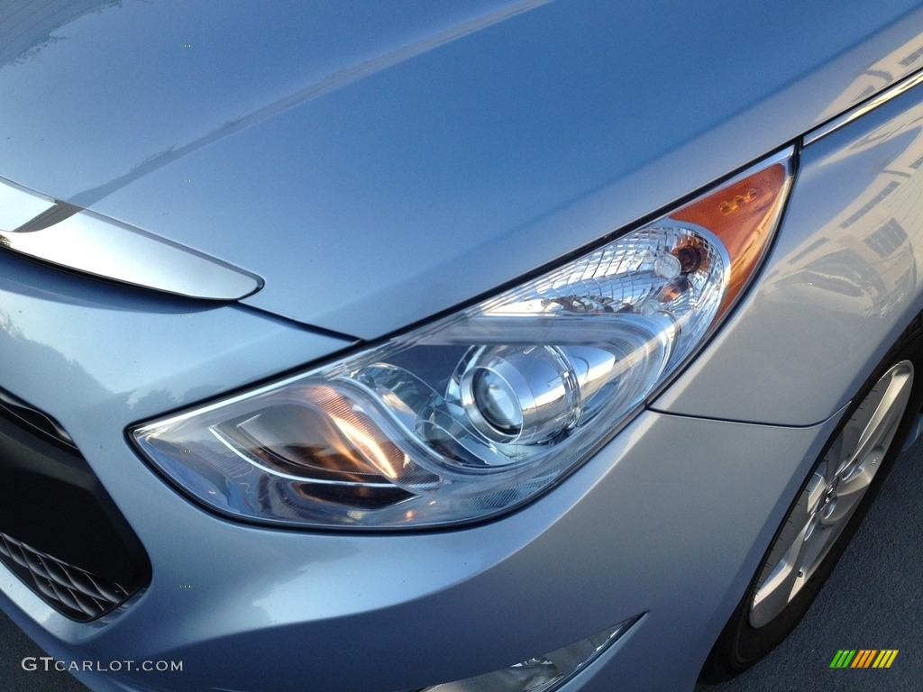 2011 Sonata Hybrid - Blue Sky Metallic / Gray photo #6