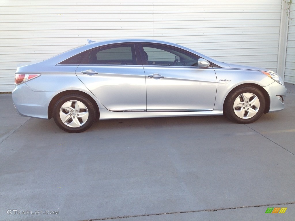 2011 Sonata Hybrid - Blue Sky Metallic / Gray photo #10