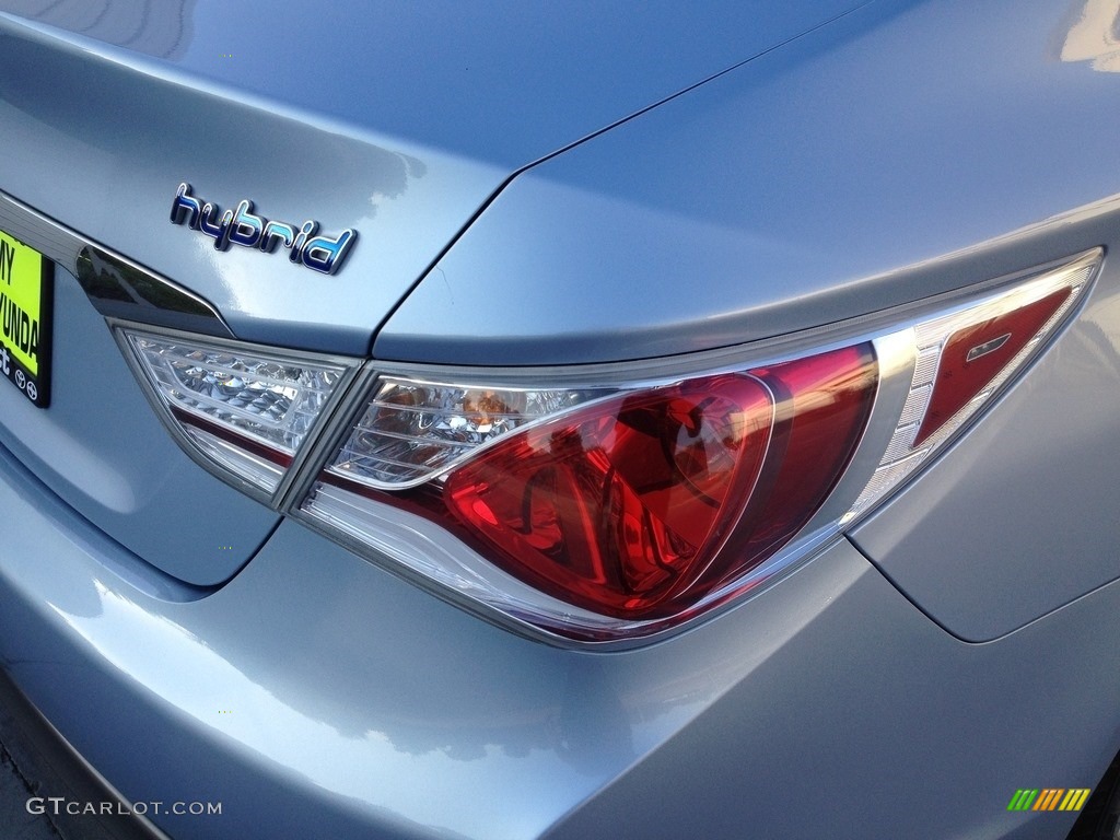 2011 Sonata Hybrid - Blue Sky Metallic / Gray photo #13