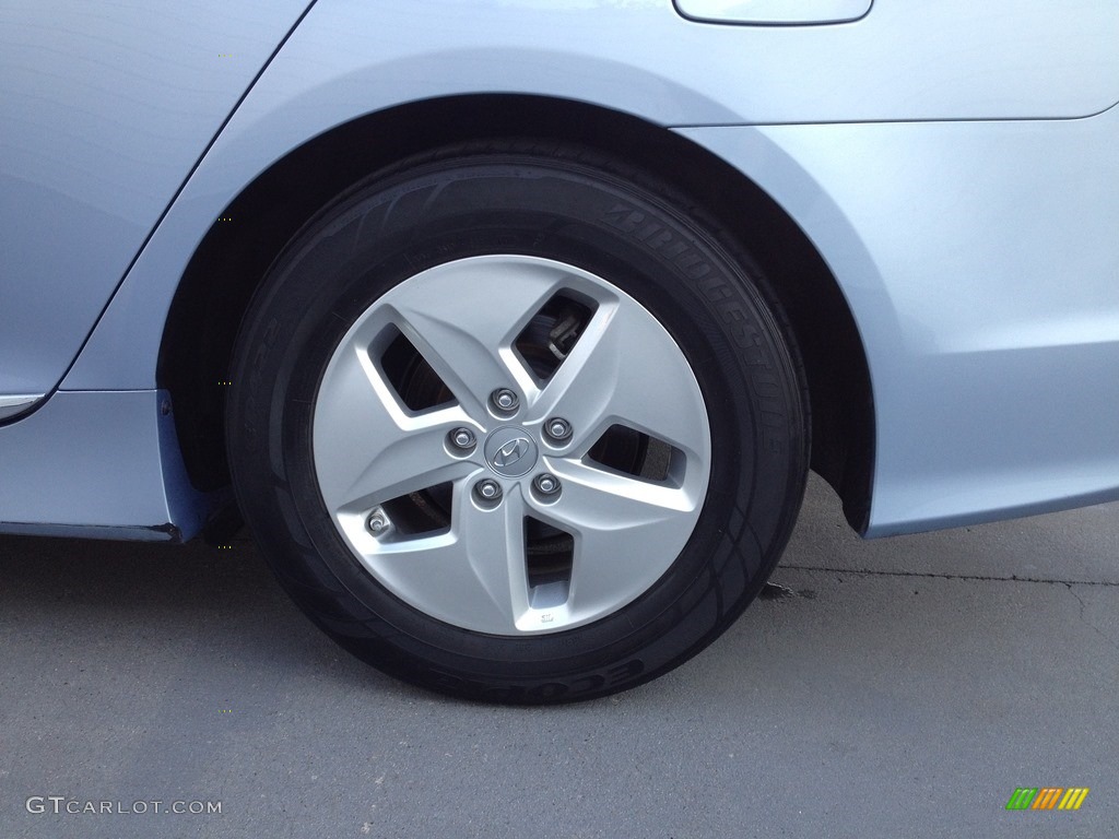 2011 Sonata Hybrid - Blue Sky Metallic / Gray photo #16