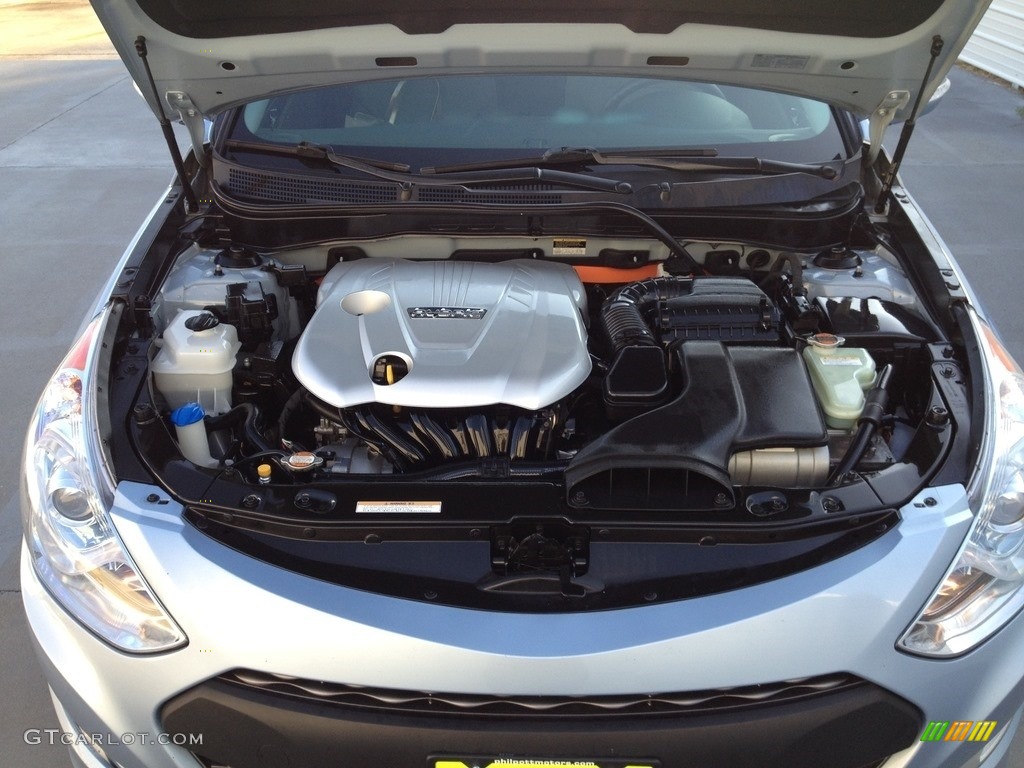 2011 Sonata Hybrid - Blue Sky Metallic / Gray photo #18