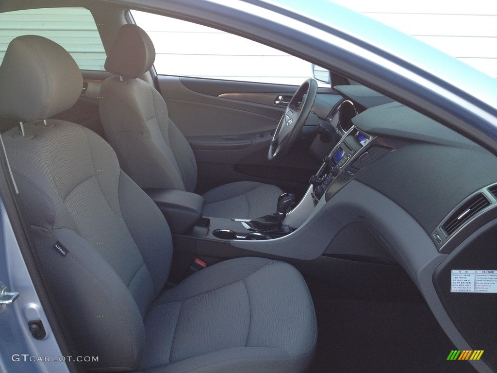 2011 Sonata Hybrid - Blue Sky Metallic / Gray photo #22