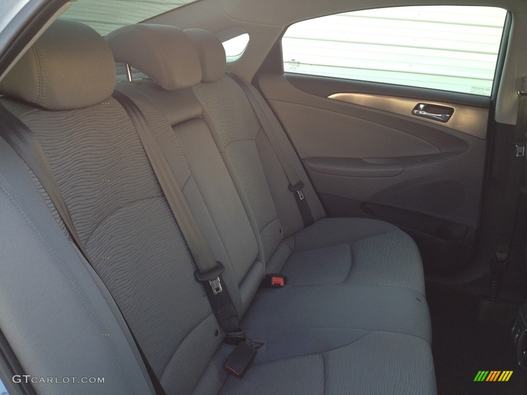 2011 Sonata Hybrid - Blue Sky Metallic / Gray photo #26