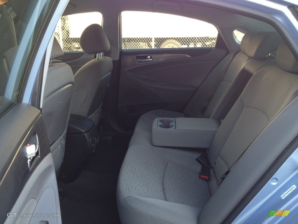 2011 Sonata Hybrid - Blue Sky Metallic / Gray photo #29
