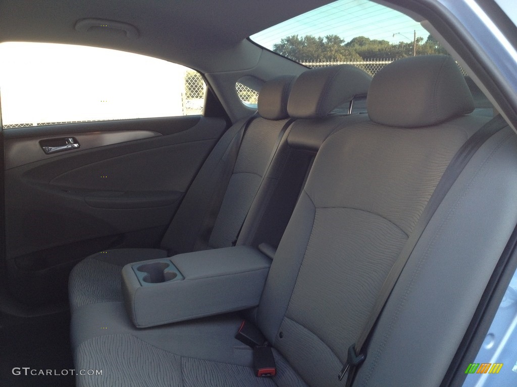2011 Sonata Hybrid - Blue Sky Metallic / Gray photo #30