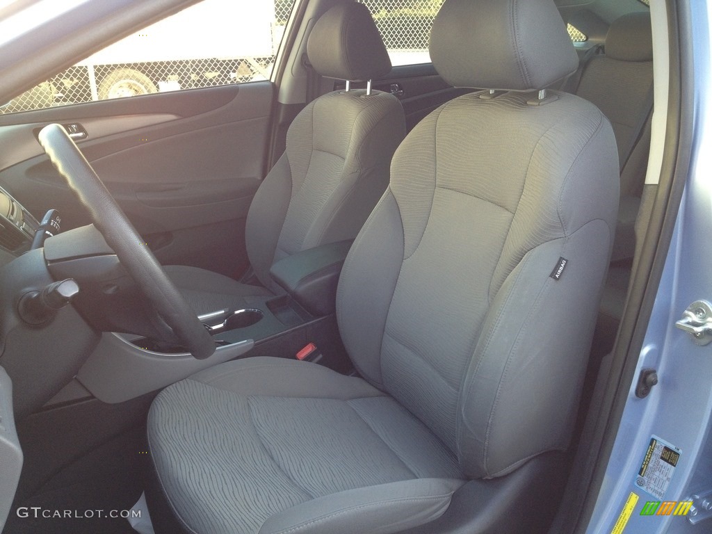 2011 Sonata Hybrid - Blue Sky Metallic / Gray photo #34