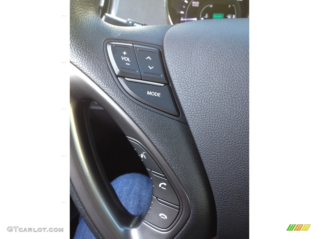 2011 Sonata Hybrid - Blue Sky Metallic / Gray photo #47