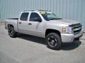 2007 Silver Birch Metallic Chevrolet Silverado 1500 LT Z71 Crew Cab 4x4  photo #1