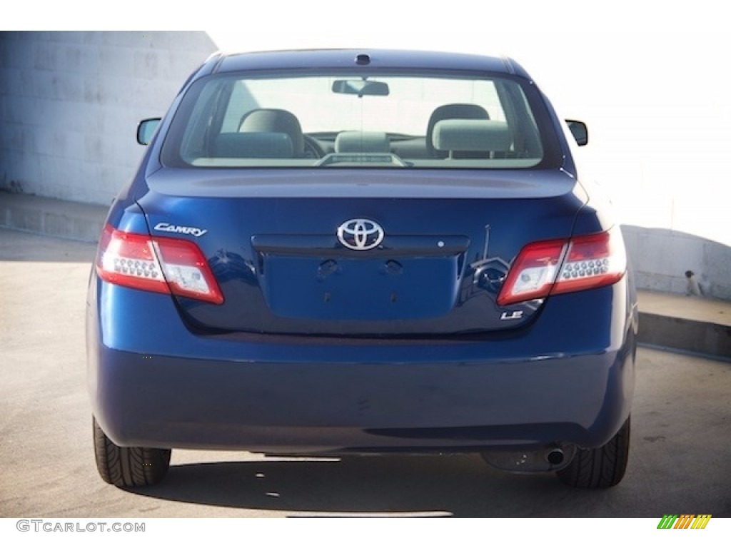 2011 Camry LE - Blue Ribbon Metallic / Ash photo #9