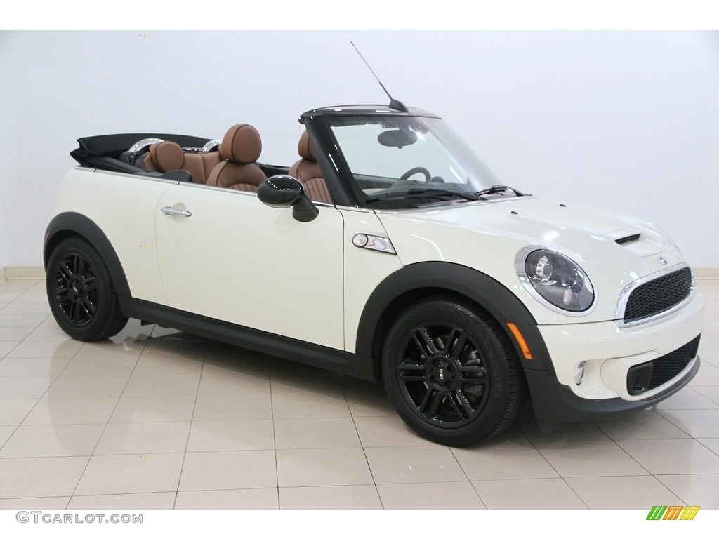 2014 Cooper S Convertible - Pepper White / Toffee Lounge Leather photo #1