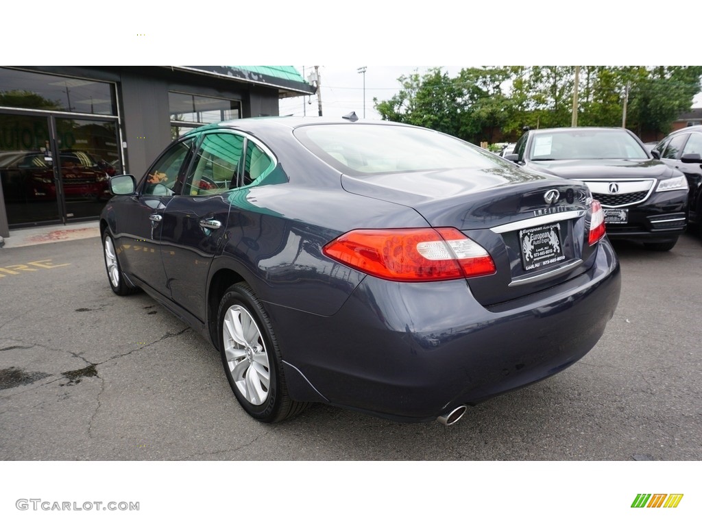 2011 M 37x AWD Sedan - Blue Slate / Wheat photo #3