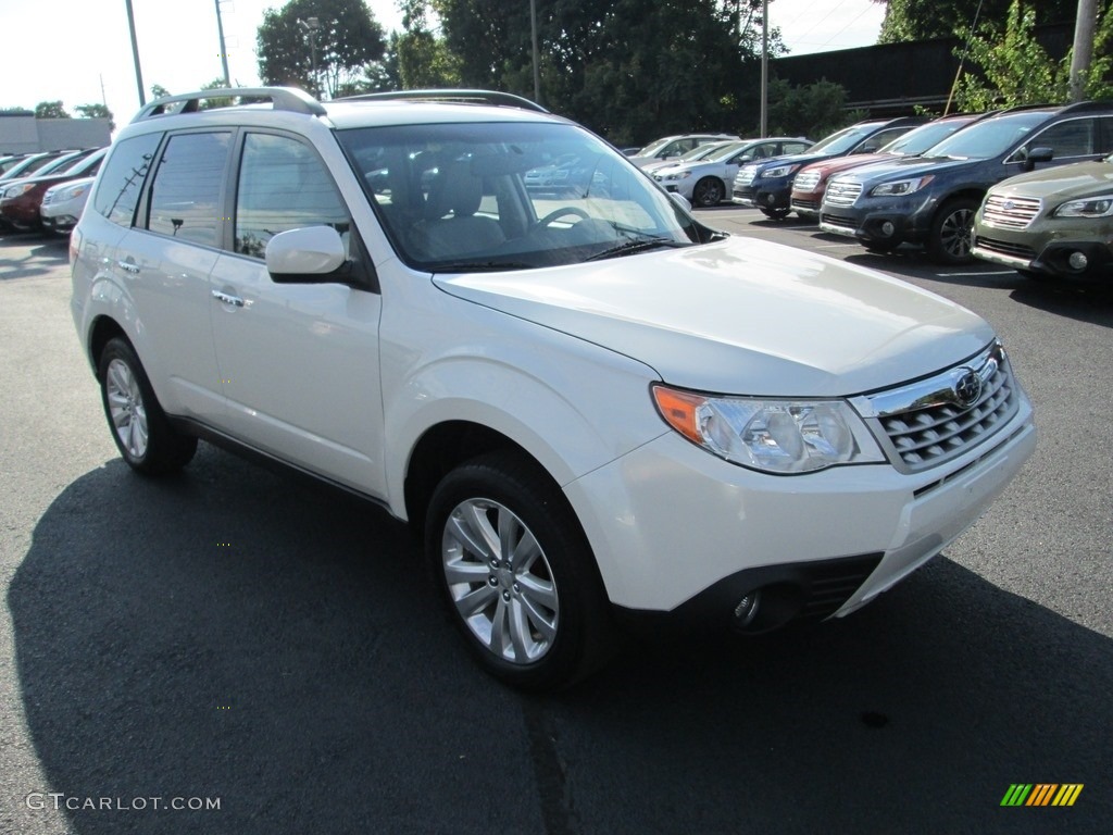 2012 Forester 2.5 X Limited - Satin White Pearl / Platinum photo #4