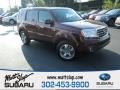 2013 Dark Cherry Pearl Honda Pilot EX-L 4WD  photo #1