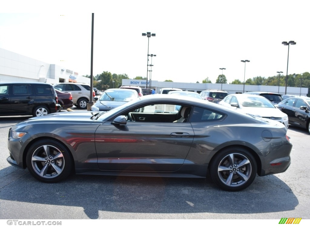 2015 Mustang EcoBoost Coupe - Magnetic Metallic / Ceramic photo #6