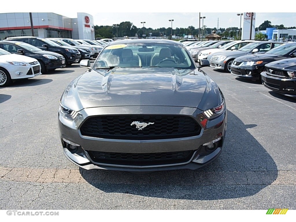 2015 Mustang EcoBoost Coupe - Magnetic Metallic / Ceramic photo #24