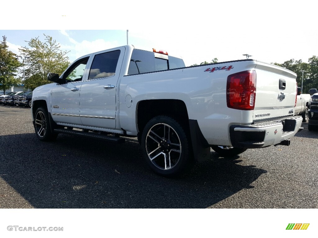 2017 Silverado 1500 High Country Crew Cab 4x4 - Iridescent Pearl Tricoat / High Country Saddle photo #4