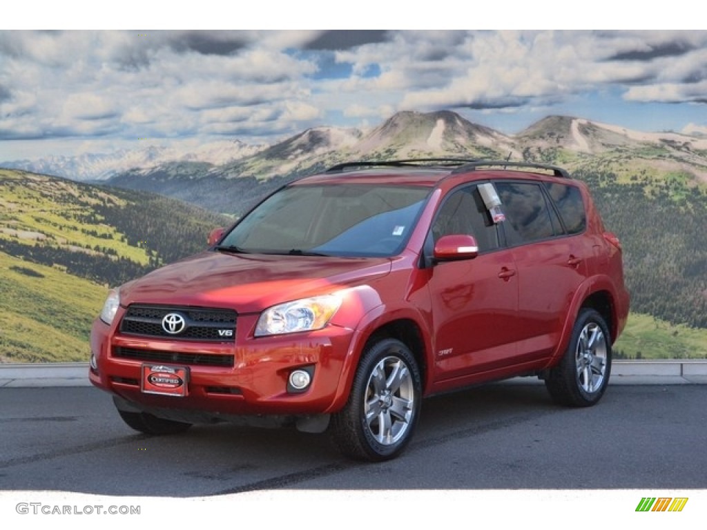 2011 RAV4 V6 Sport 4WD - Barcelona Red Metallic / Dark Charcoal photo #5