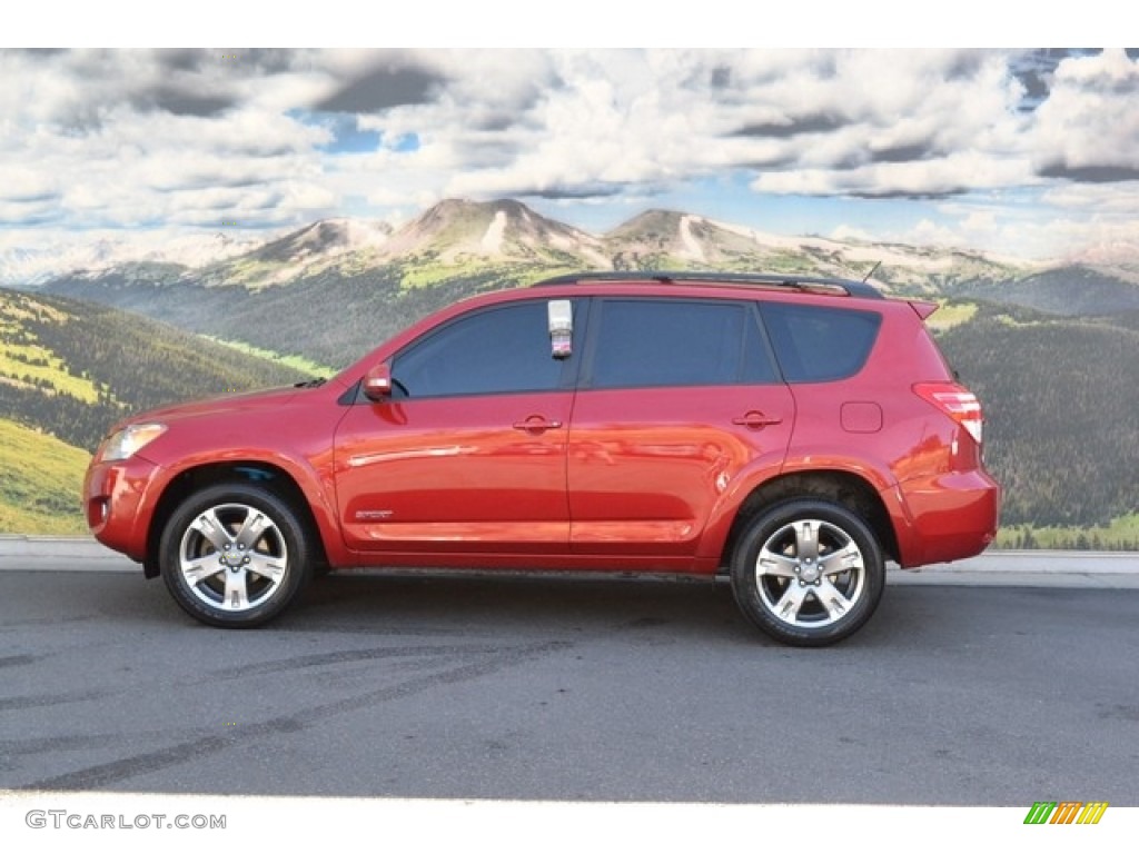 2011 RAV4 V6 Sport 4WD - Barcelona Red Metallic / Dark Charcoal photo #6